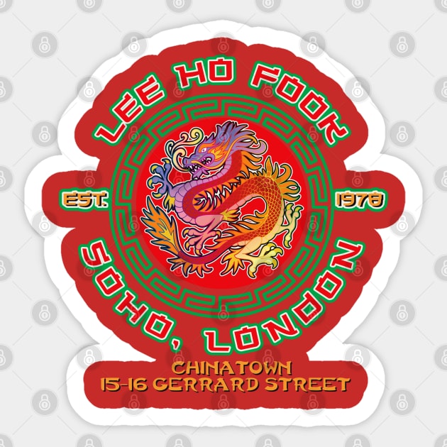 Lee Ho Fook Chinese Restaurant Soho, London Sticker by Alema Art